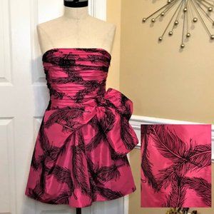 New! Juicy Couture Pink & Black Mini Dress Size 8